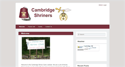 Desktop Screenshot of cambridgeshriners.com