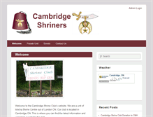 Tablet Screenshot of cambridgeshriners.com